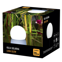 Kula lampa solarna LUNA GLOW rozmiar M 20cm